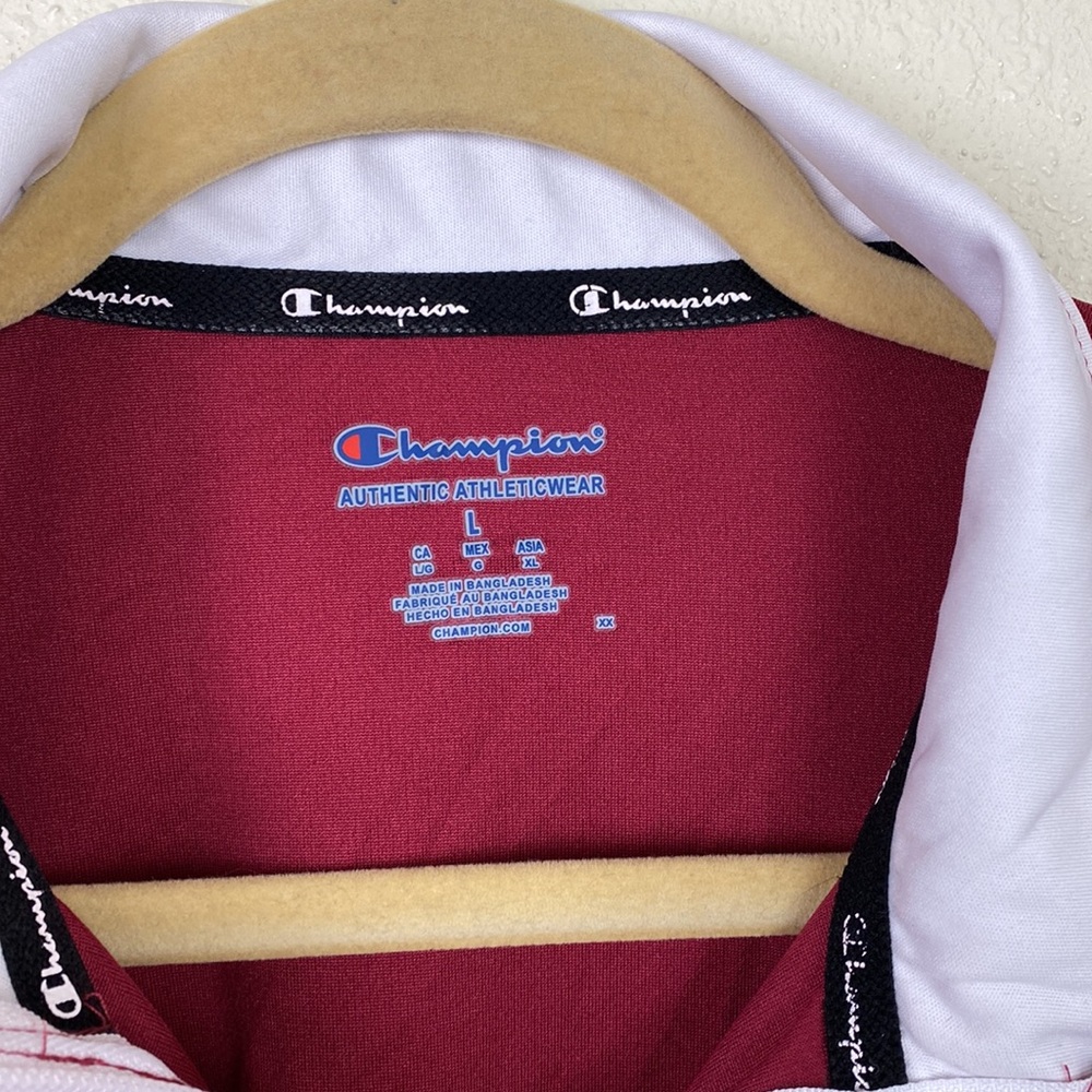 Champion | Arkansas Razorback Quarter Zip Pullover L - Picture 4 of 7